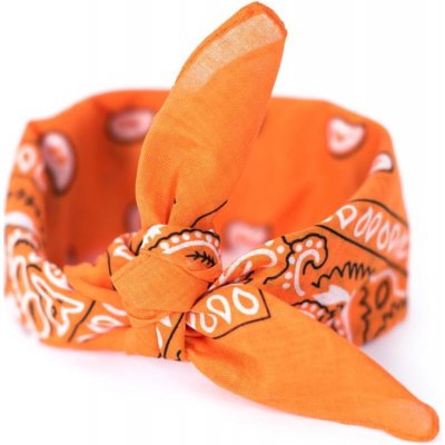 Art of Polo oranžový šátek do vlasů pin-up bandana – Zboží Mobilmania