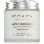 MÁRY & MAY Rozjasňující pleťová maska Lemon Niacinamide Glow Wash off Pack 125 g – Zboží Dáma