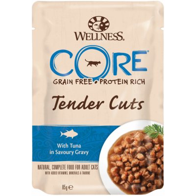 Wellness Core Tender Cuts with Tuna in Savoury Gravy 85 g