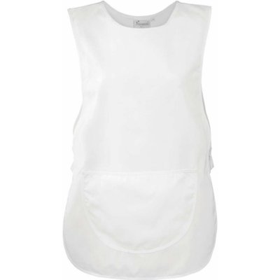 Premier Tabard zástěra s kapsou a zapínáním Clean bílá – Hledejceny.cz
