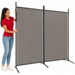 VidaXL Paraván 2dílný antracitový 175 x 180 cm textil – Sleviste.cz