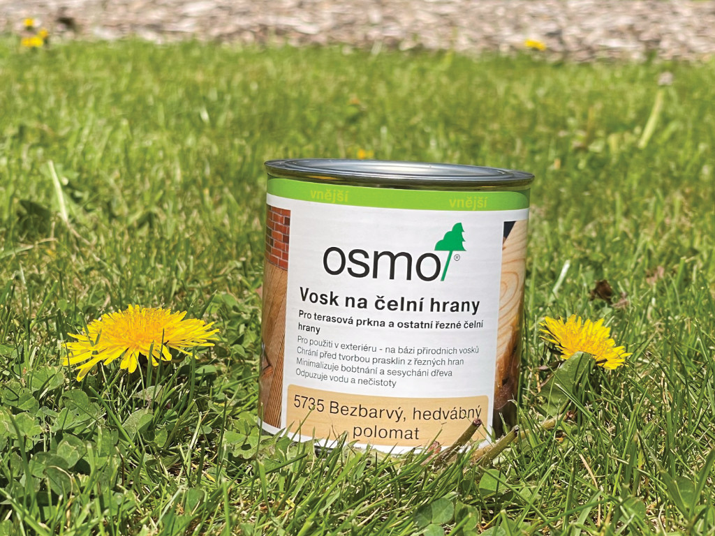 Osmo 5735 Vosk na řezné čelní strany 0,375 l Bezbarvý