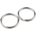 Kroužek na klíče Ø35 mm - nikl (10 ks) – Zboží Dáma
