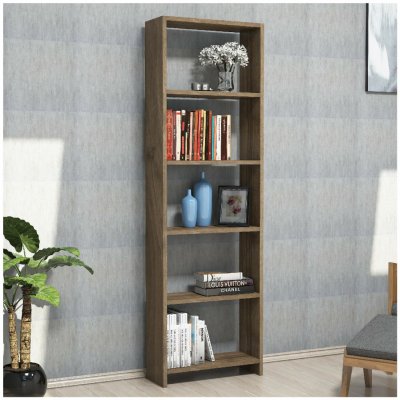 HANAH HOME Dřevěná knihovna New – Zboží Mobilmania