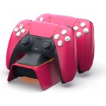 DOBE TP5-0521R Stardust Red Duální Dobíjecí Stanice pro ovladače PlayStation 5 – Zboží Živě
