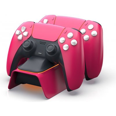 DOBE TP5-0521R Stardust Red Duální Dobíjecí Stanice pro ovladače PlayStation 5 – Zboží Živě