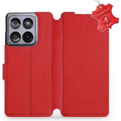 Mobiwear Kožené flip Motorola Edge 60 Fusion Červené – Hledejceny.cz