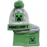 MINECRAFT zimní čepice a nákrčník CREEPER – Zboží Dáma