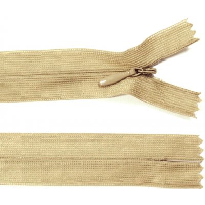 Spirálový zip no.3 skrytý nerozepínací 20cm - více barev color: 525 písková – Hledejceny.cz