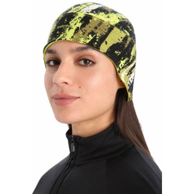 Icebreaker merino čepice Adult Quantum beanie Sedimentary Black/Shine/Clove/Aop – Hledejceny.cz