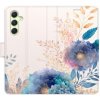 Pouzdro a kryt na mobilní telefon Pouzdro iSaprio Flip s kapsičkami na karty - Ornamental Flowers 03 Samsung Galaxy A54 5G
