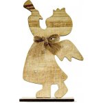 DECOLED Vánoční dřevěný anděl 10x20 cm – Hledejceny.cz
