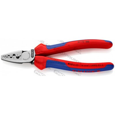 KNIPEX 97 72 180 Lisovací kleště na koncové dutinky, vícesložkové návleky, – Zboží Mobilmania