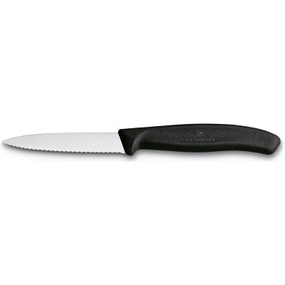 Victorinox Nůž s vlnitým ostřím Swiss Classic 6.7633 černý 8 cm – Zboží Mobilmania