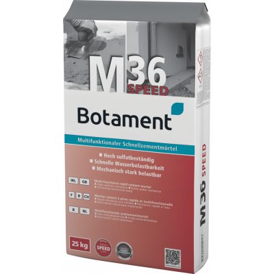 Botament M 36 Speed, 25 kg – multifunkční malta s rychlovazným cementem Balení: paleta 42 pytlů = 1050 kg – Hledejceny.cz