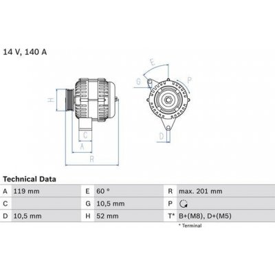 Alternátor BOSCH 0 986 046 190 – Zbozi.Blesk.cz