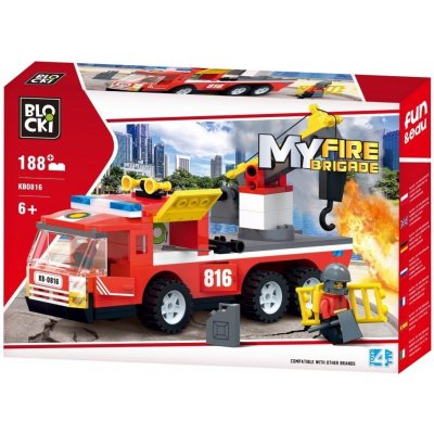 ICOM Blocki My Fire Brigade Hasičský vůz s tažným hákem – Hledejceny.cz