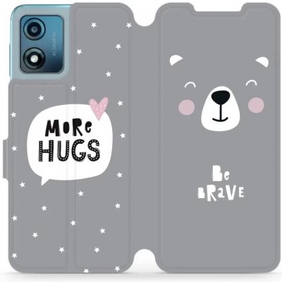 Pouzdro Mobiwear Flip Motorola Moto E13 - MH06P Be brave - more hugs