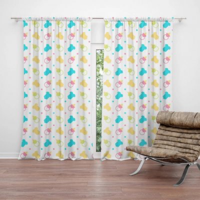 Sablio Závěs Dudlíky a body: 2ks 140x250cm – Hledejceny.cz