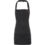 Premier Workwear Colours Gastro zástěra 2v1 PR159 Black Pantone Black C 60x62cm – Hledejceny.cz