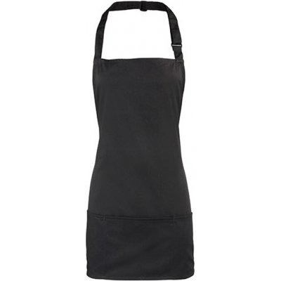 Premier Workwear Colours Gastro zástěra 2v1 PR159 Black Pantone Black C 60x62cm – Hledejceny.cz