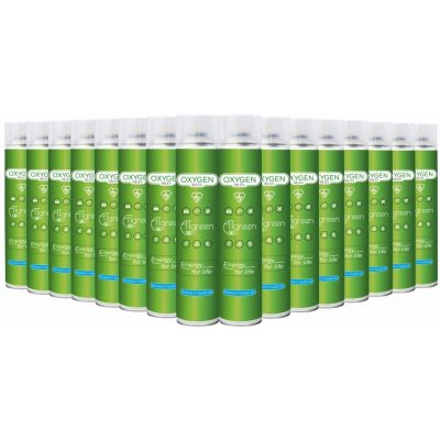 ATgreen Inhalační kyslík O2 náplň bez masky 14L 16ks – Zboží Dáma