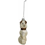 Clayre & Eef Bílá vánoční ozdoba pes Pudl Ø 5*5*14 cm – Hledejceny.cz