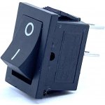 Tracon electric Kolébkový vypínač ON-OFF, 2-poloh. černý, 16A, 250V, 0-I IP 40 – Zboží Mobilmania