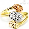 Prsteny Adanito BRR0746GS2 Zlatý z kombinovaného zlata