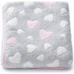 New Baby Dětská deka Heart Růžová – Sleviste.cz