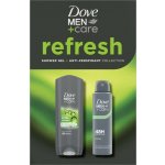 Dove Men+Care Extra Fresh sprchový gel na tělo a obličej 250 ml + antiperspirant ve spreji 150 ml kosmetická sada – Hledejceny.cz