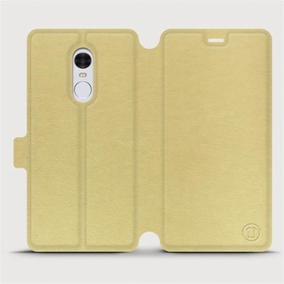 Pouzdro Mobiwear flip Xiaomi Redmi Note 4 Global v provedení C_GOS Gold&Gray – Zboží Mobilmania