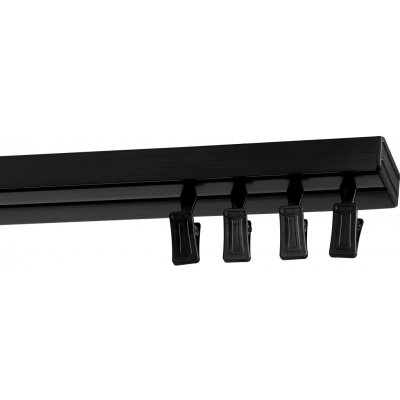 Rolmeister Stropní lišta PVC černá Stropní dvojitá 300cm – Zboží Mobilmania