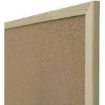 Eurosupplies korková tabule dřevěný rám 90 x 60 cm – Zboží Živě