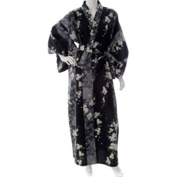 Japonské dámské kimono Yukata Cherry Blossom BLACK dlouhé od 2 499 Kč -  Heureka.cz