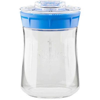 Kefirko Kefírový fermerter a pěstební nádoba na klíčky 900 ml Modrá – Zboží Dáma