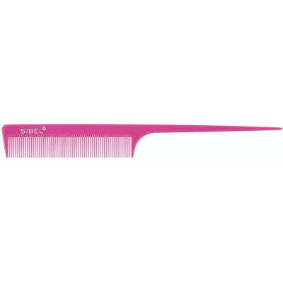 Sibel tupírovací hřeben na vlasy Tail Comb Delrin 101 Pink 20.7cm S 4011611 – Zboží Mobilmania