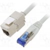 síťový kabel Logilink CC5072S Prodlužovací, RJ45, S/FTP, 6a, lanko, Cu, LSZH, 5m, šedý