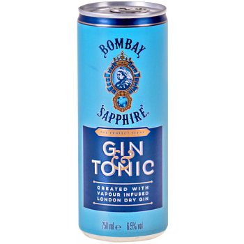 Bombay Gin & Tonic 6,5% 0,25 l (plech)