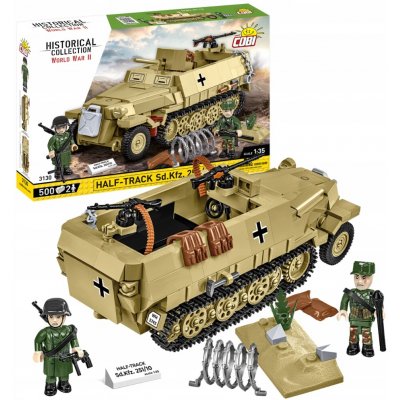 COBI 3130 World War II Německý kolopásový obrněný transportér Sd.Kfz. 251/10 1:35 – Zboží Dáma