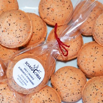 Soaphoria šumivá koule do koupele Kořeněný pomeranč 85 g