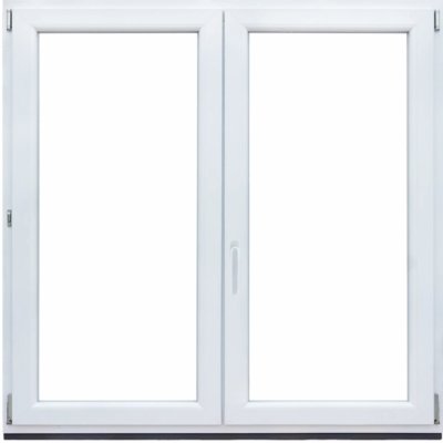 V-Okna-Hned Dvoukřídlé plastové okno (1700x1000 mm) Bílé BEZ SLOUPKU