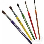 SPOKAR Štětec školní kulatý 7102, dřevěné lakované držadlo, C 6 – Hledejceny.cz