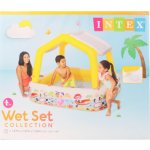 Intex 57470 Oceán se střechou žlutý 157 x 157 cm – Hledejceny.cz