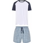 Livergy pánské pyžamo krátké bio bílo modré – Hledejceny.cz
