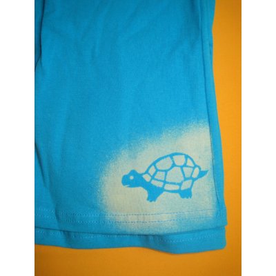 Pletex ČR Leginy do zvonu tyrkysově modrá Motiv žirafa – Zboží Dáma