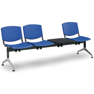Euroseat plastová lavice do čekáren Smile, 3-sedák + stolek – Zbozi.Blesk.cz