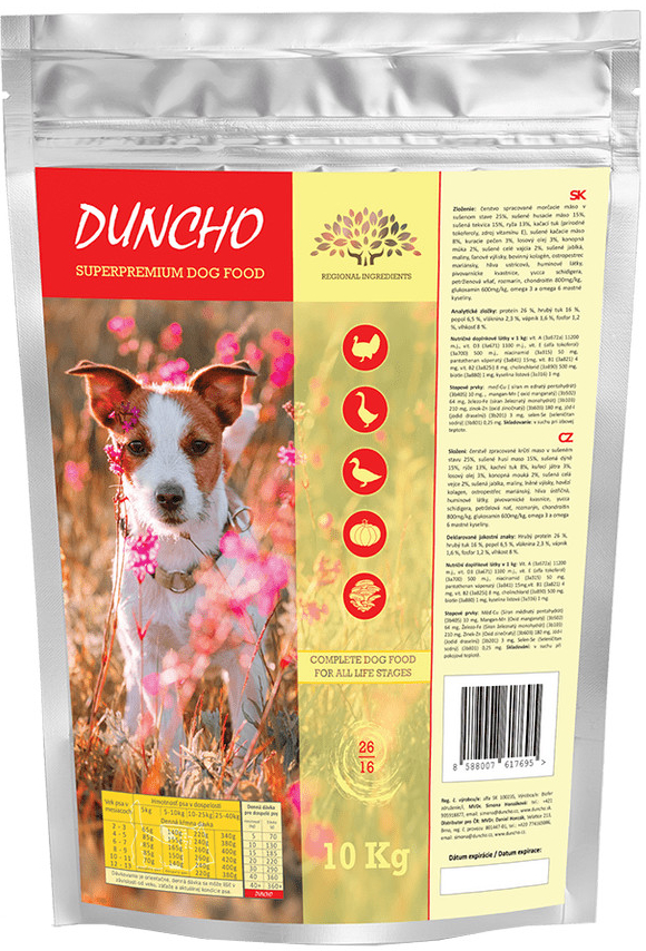 Duncho Superpremium dog food 26/16 3 kg