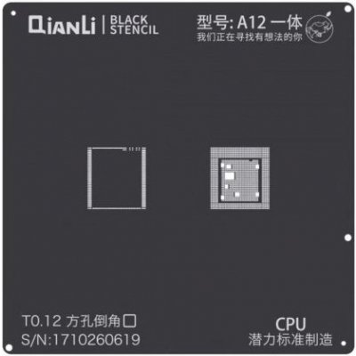 Qianli Black Stencil A12 CPU for IP XS / XS Max / XR
