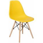 Designová židle SPRINGOS MILANO žlutá – Zboží Mobilmania